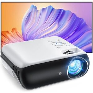 Portable Bluetooth Projector With 100" Screen